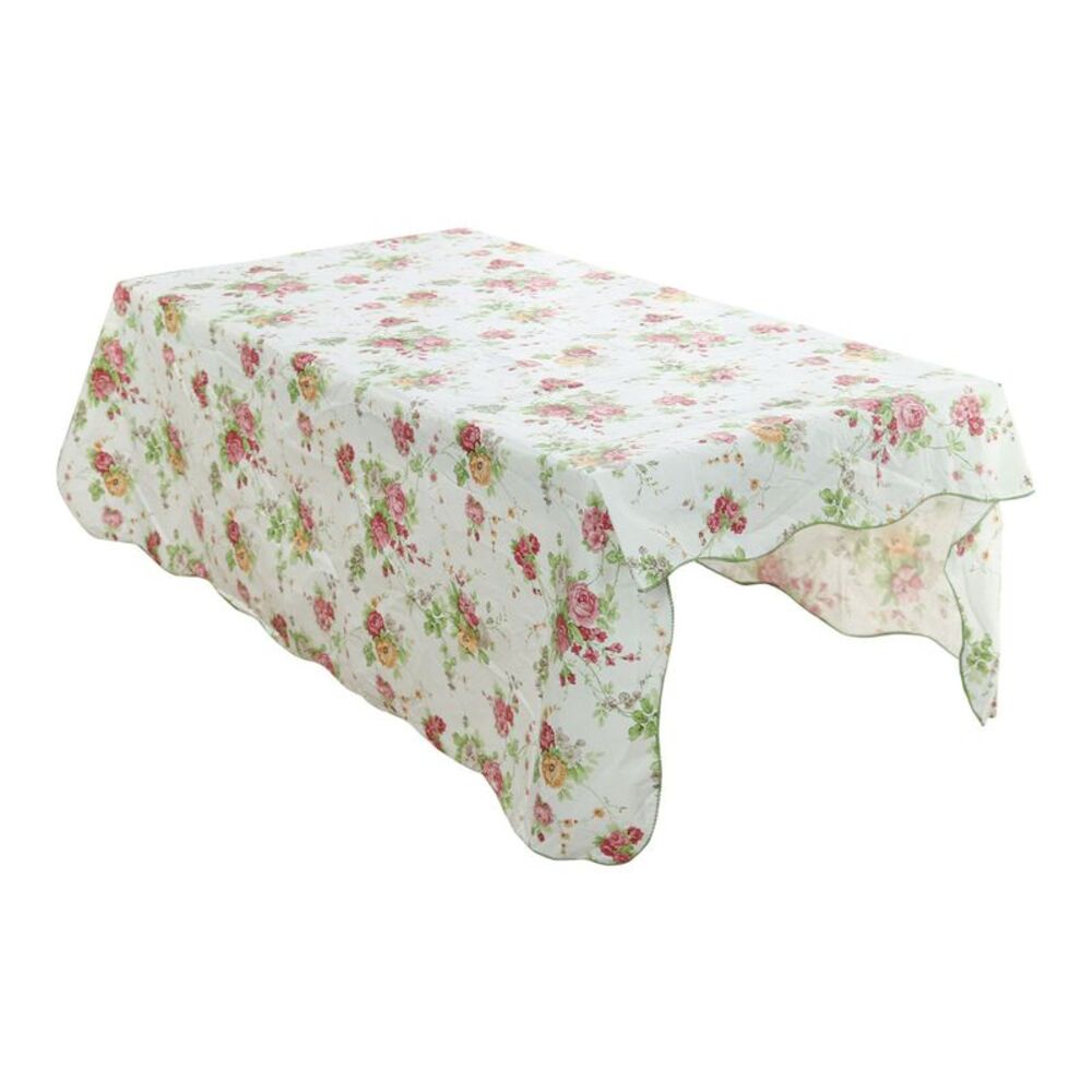 Home Picnic Rose Pattern Waterproof Rectangle Tablecloth Table Cover 54x71 Inch